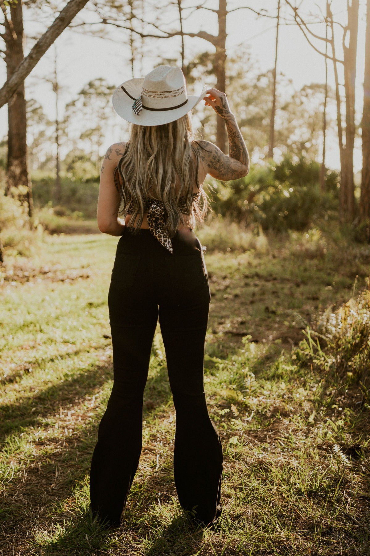 Black High Waisted Bell Bottoms