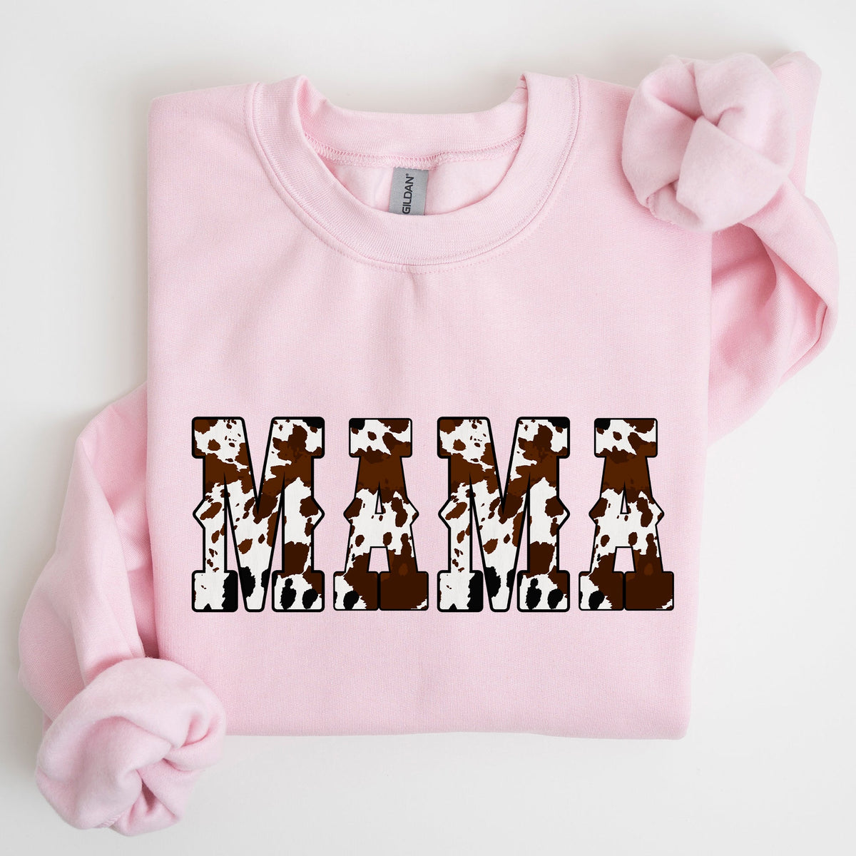 Mama Cow Print Western Country Varsity Retro Vintage Heritage Classic Sweatshirt