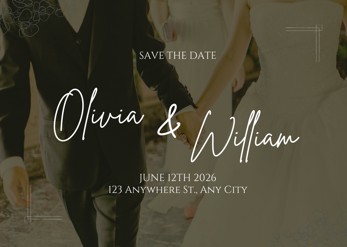 Wedding  save-the-date invitation